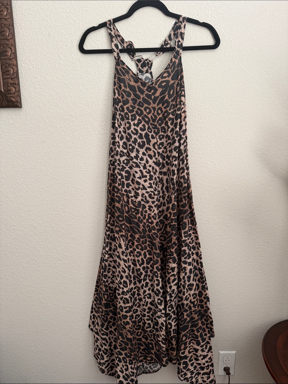 All Saints Leopard-Print Maxi Dress in Brown and Black
